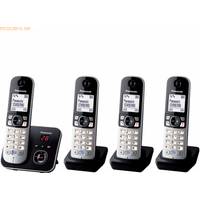 Panasonic KX-TG6824GB Schnurlostelefon-Set mit Anrufbeantworter schwarz