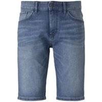 TOM TAILOR Herren Josh Regular Slim Jeans-Shorts mit Superstretch, braun, Gr.38