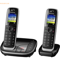 Panasonic KX-TGJ322GB Schnurlostelefon-Set mit Anrufbeantworter schwarz