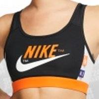 Nike Swoosh Icon Clash Bra Women schwarz/orange GrößŸe XL