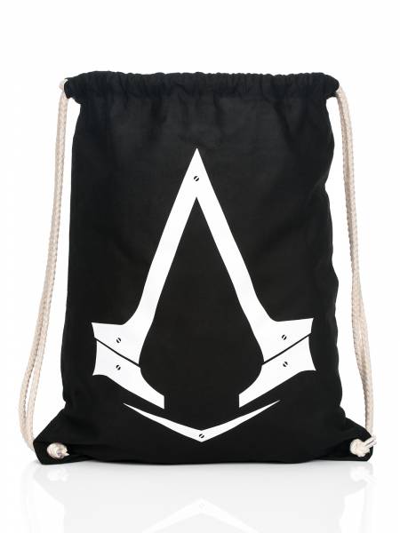 Assassin's Creed Logo Turnbeutel Schwarz