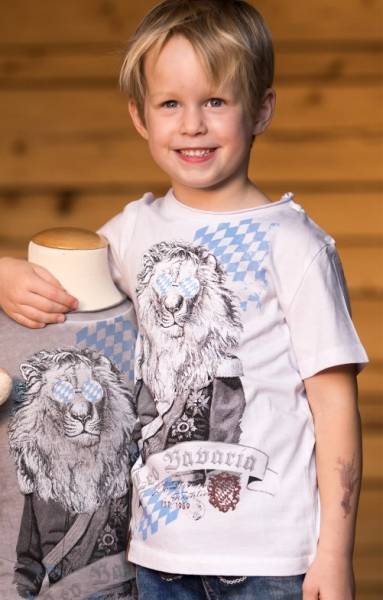 Kinder T-Shirt G15 - LEO BAVARIA KIDS weiß