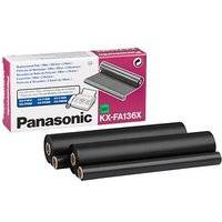 Panasonic KX-FA 136X schwarz Thermo-Druckfolien 2 Rollen