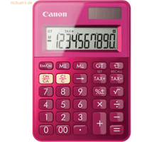Canon Tischrechner LS-100K 10-stellig Solar/Batteriebetrieb pink