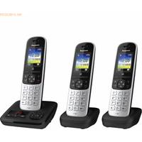 Panasonic KX-TGH723GS Schnurlostelefon-Set mit Anrufbeantworter silber-schwarz