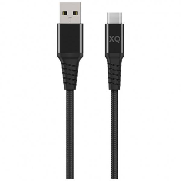 Xqisit - Ladekabel USB-C / USB-A - 2m - Schwarz