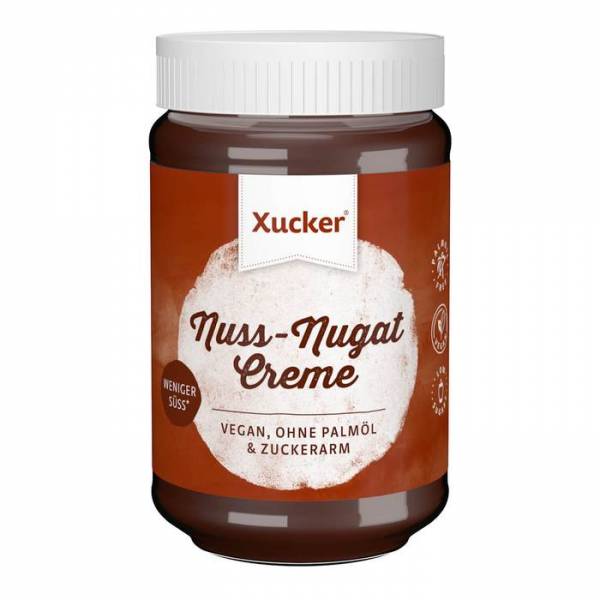 Xucker Nuss-Nugat Creme » wenig Zucker dank Erythrit » 300g (mit 33% Nüssen & ohne Palmöl)