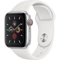 Apple Watch Series 5 GPS+Cellular 40mm Silver Aluminiumgehäuse WeißŸ Sportarmband