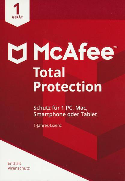 McAfee Total Protection 1 Device (Code in a Box) (PC+MAC)
