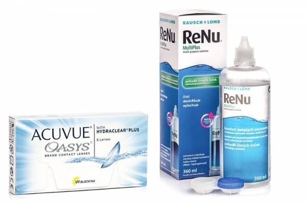 Acuvue Oasys, 6er Pack + ReNu MultiPlus 360 ml Sparset